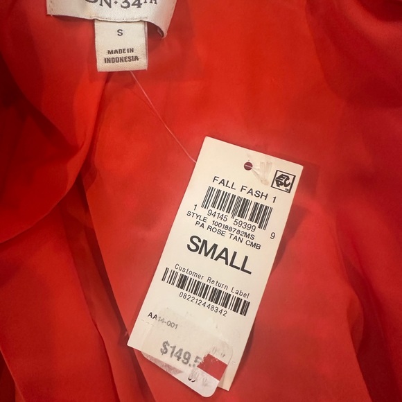 NWT plaid fall coat - Picture 9 of 12